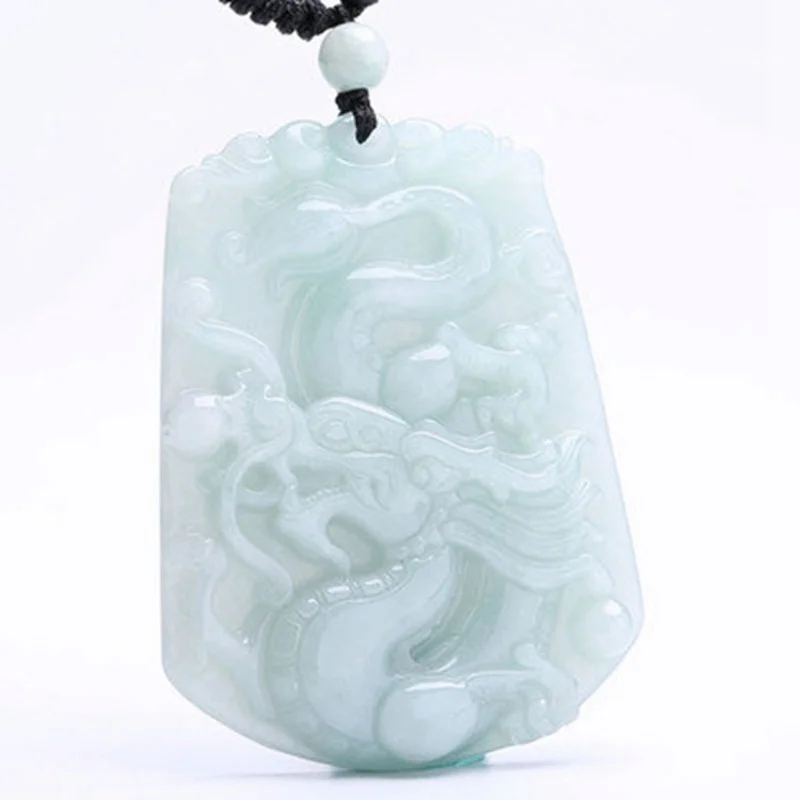 Myanmar Jade Dragon Pendant Men's and Women's Jade Dragon Brand Zodiac Dragon Necklace Jade Brand