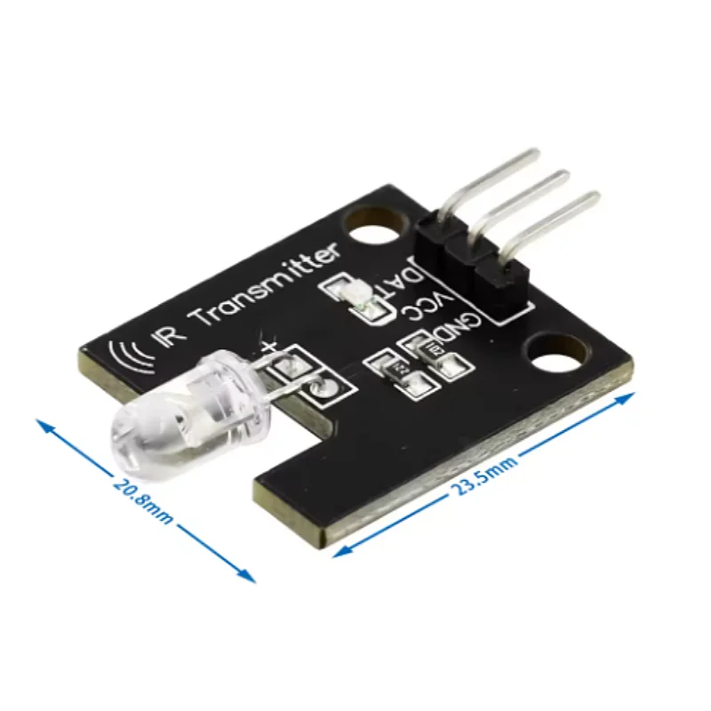Blocos de construção eletrônicos digital 38KHz módulo sensor de recepção e transmissão infravermelho recebendo e transmitindo robô de cabeça