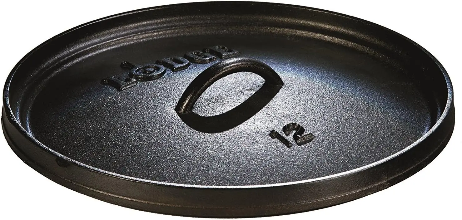 8 Quart Pre-Seasoned Cast Iron Camp Dutch Oven with Lid - Dual Handles - Use in  Oven, on  Stove, on  Grill or over