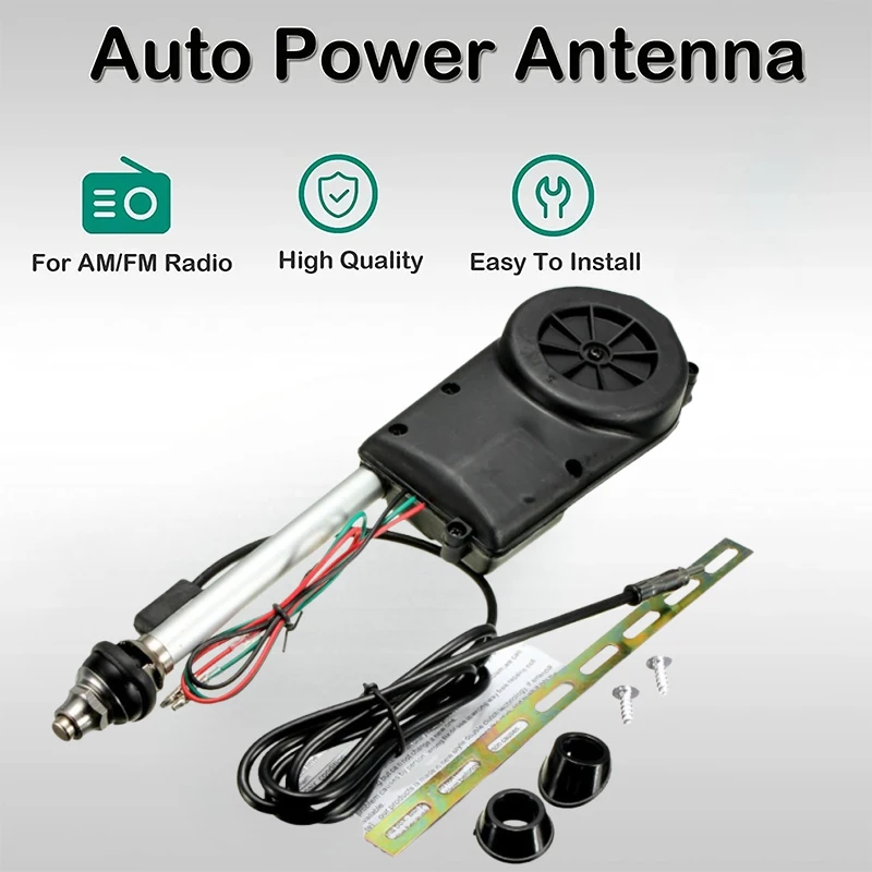 Car Power Antenna Aerial Kit 12V AM FM Radio Exterior Vehicle Aerials Pro Auto Replacement Kit For Mercedes W140 W126 W124 W201