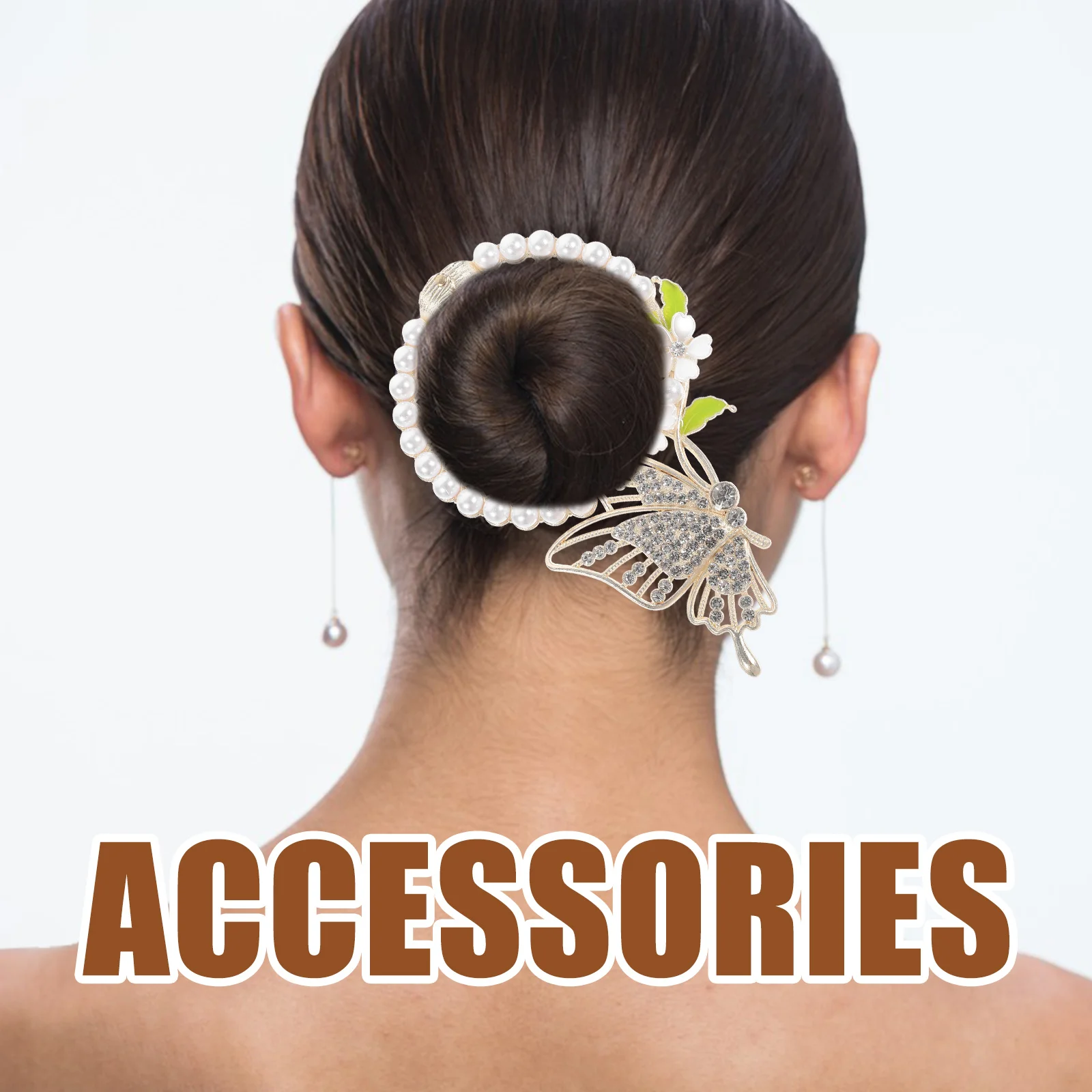 

2Pcs Cute Hair Clips for Women with Flower Small Hair Accessories for Girls Daily Wear Party Elegant Ponytail
