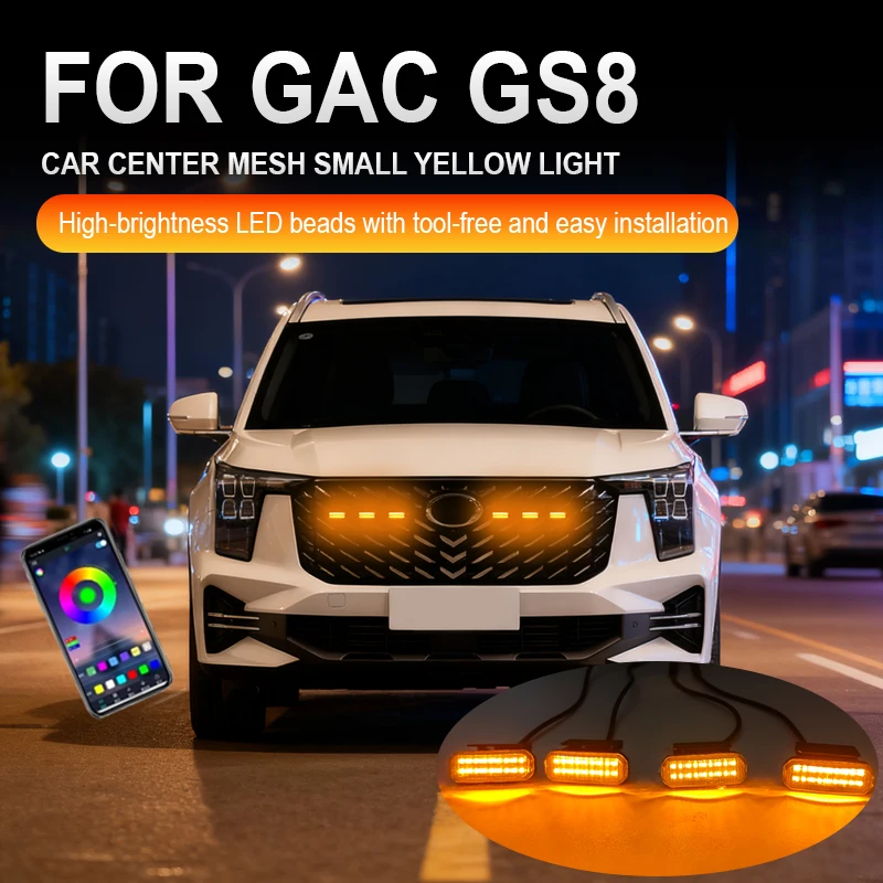 

LED Front Grille Light FOR GAC GS8 Car Daytime Running Light Wheel Eyebrow Lamp For Pickup Offroad 12V