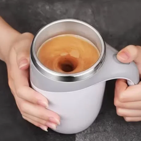 Rechargeable Automatic Stirring Mug Portable Electric Coffee Mixer Stainless Steel Rotating Magnetic Home Drinking Tool