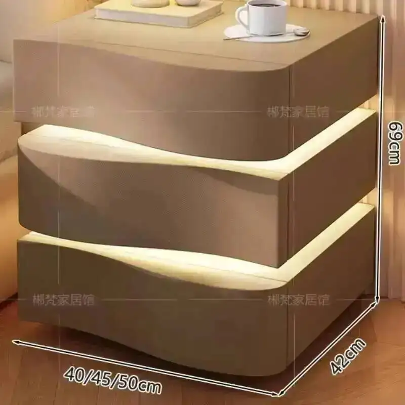 Mounted Wall Floating Night Table Stand Bedside Modern Design Smart Charging Station Comodino Camera Da Letto Home Furniture