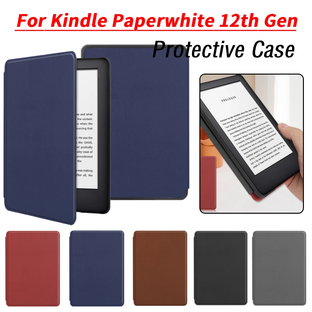 

Чехол для электронной книги Auto Wake/Sleep для Kindle Paperwhite 12-го поколения 2024 выпуска 7 дюймов для Kindle Colorsoft Signature Edition 7 дюймов