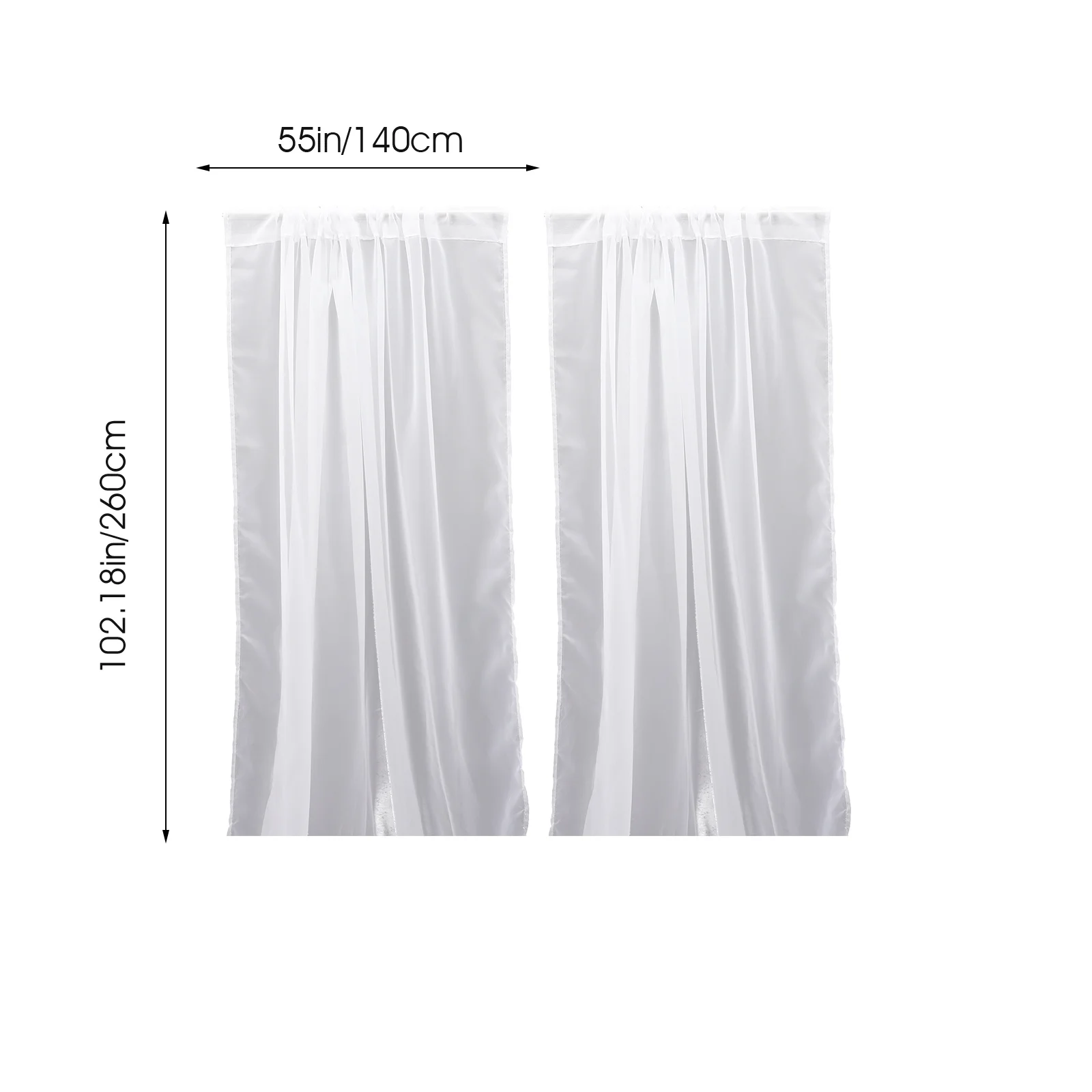 2 قطعة ستائر النافذة شير الستائر غرفة نوم شرفة ديكور رومانسية أنيقة المنزل استخدام الستائر ، الستائر نافذة الستائر #4