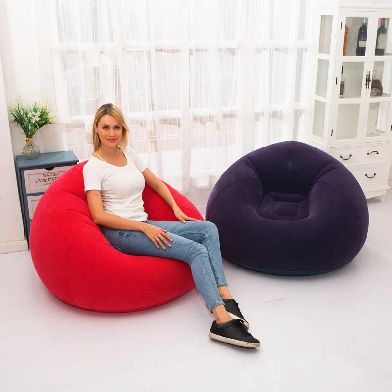 

Large Lazy Inflatable Sofa Chairs PVC Lounger Seat Bean Bag Sofas Pouf Puff Couch Tatami Living Room Supply Outdoor Camping