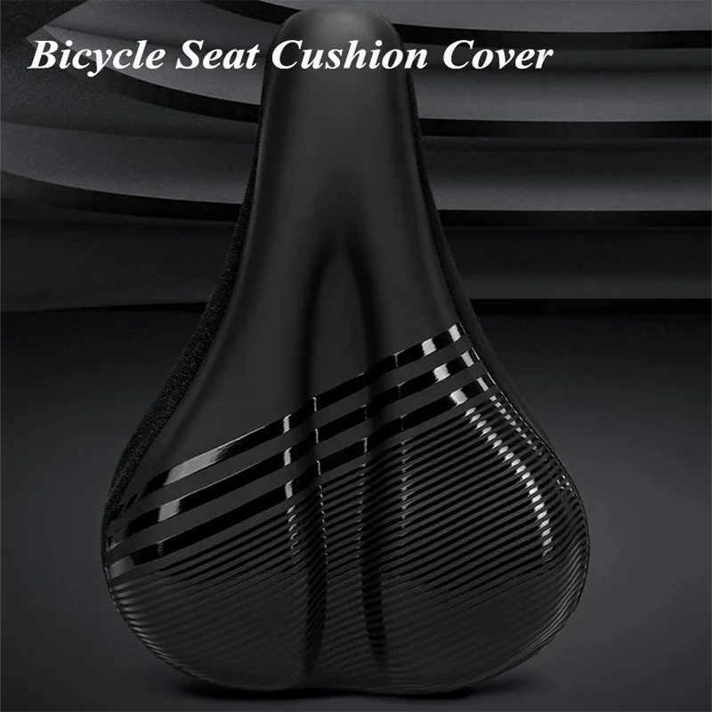 

Breathable Silicone Bicycle Seat Cushion Cover, Shock Absorber, High Elasticity, Comfortable, Soft Rubber Seat Cover