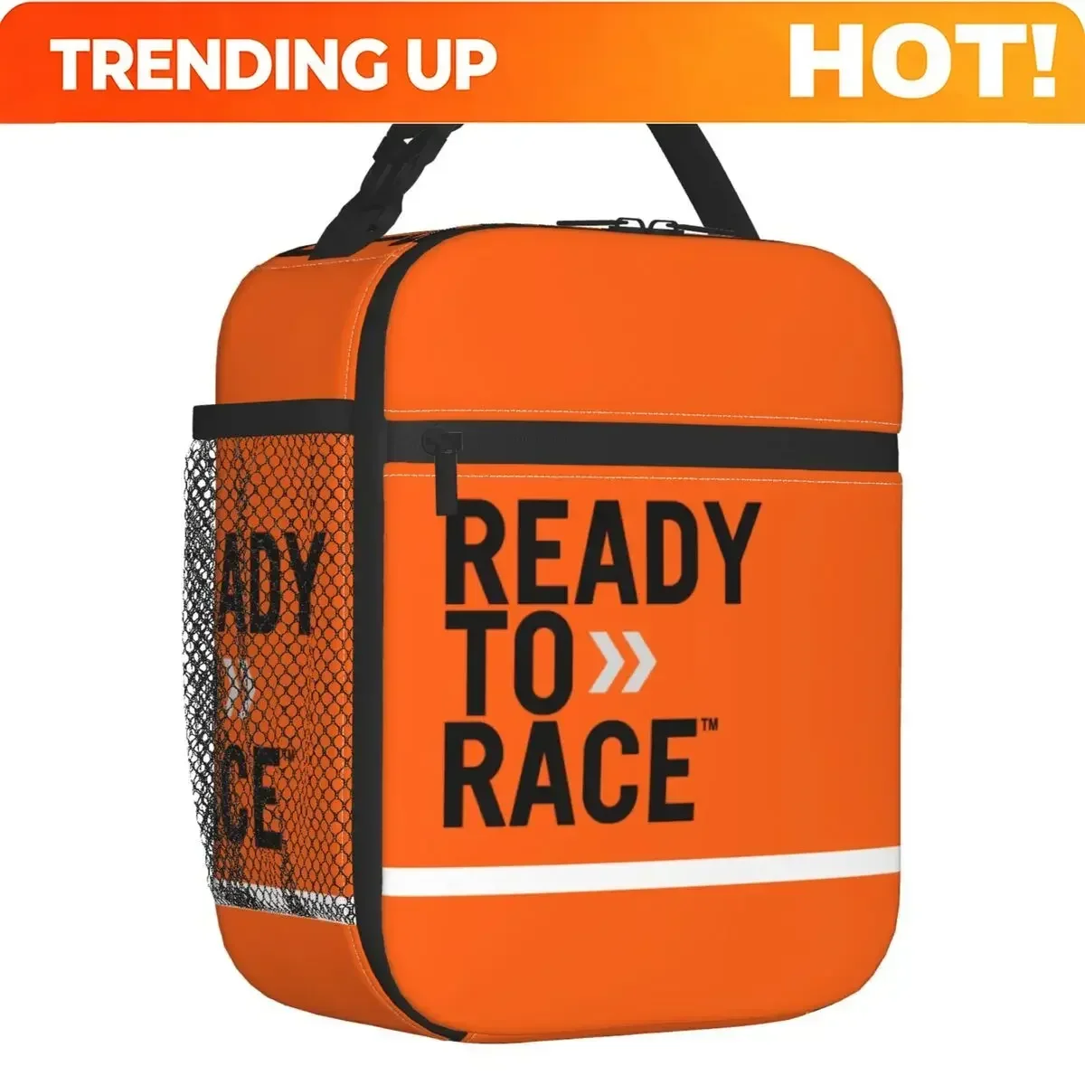 Custom Bag Custom Ready To Race Logo Thermal Insulated Lunch Bag Motorcycle Rider Racing Sport Portable Lunch Tote For Work Scho