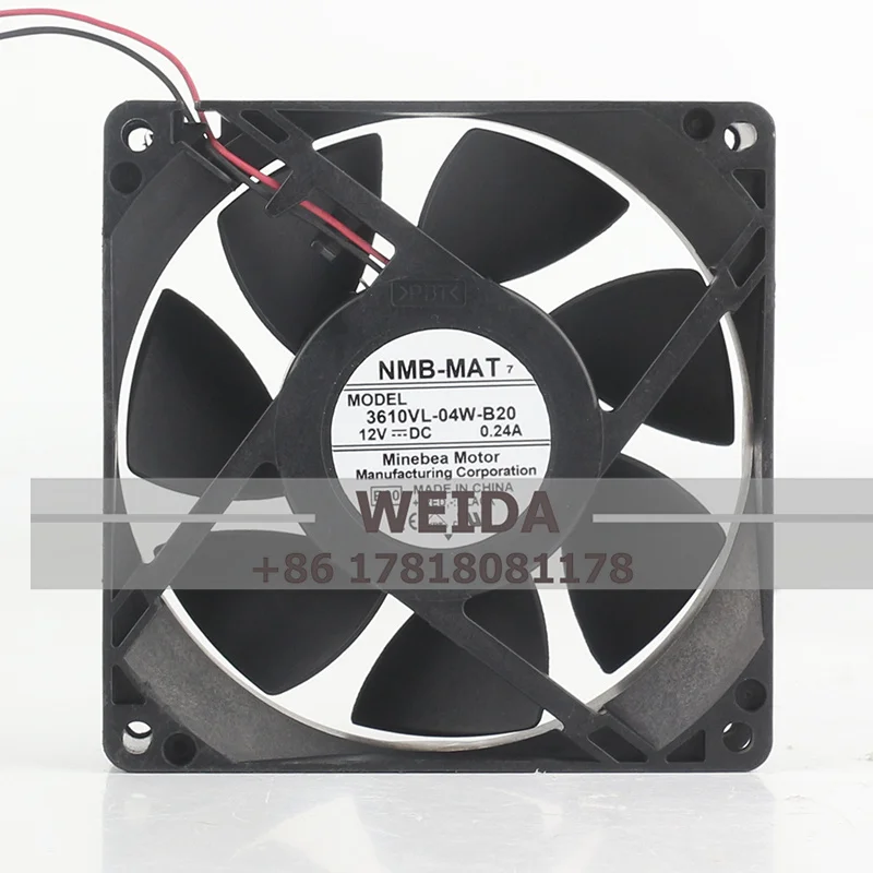 NMB 3610VL-04W-B20/3610VL-04W-B49/B70/B79 DC12v 0.24A  Large air volume double ball chassis equipment cooling fan