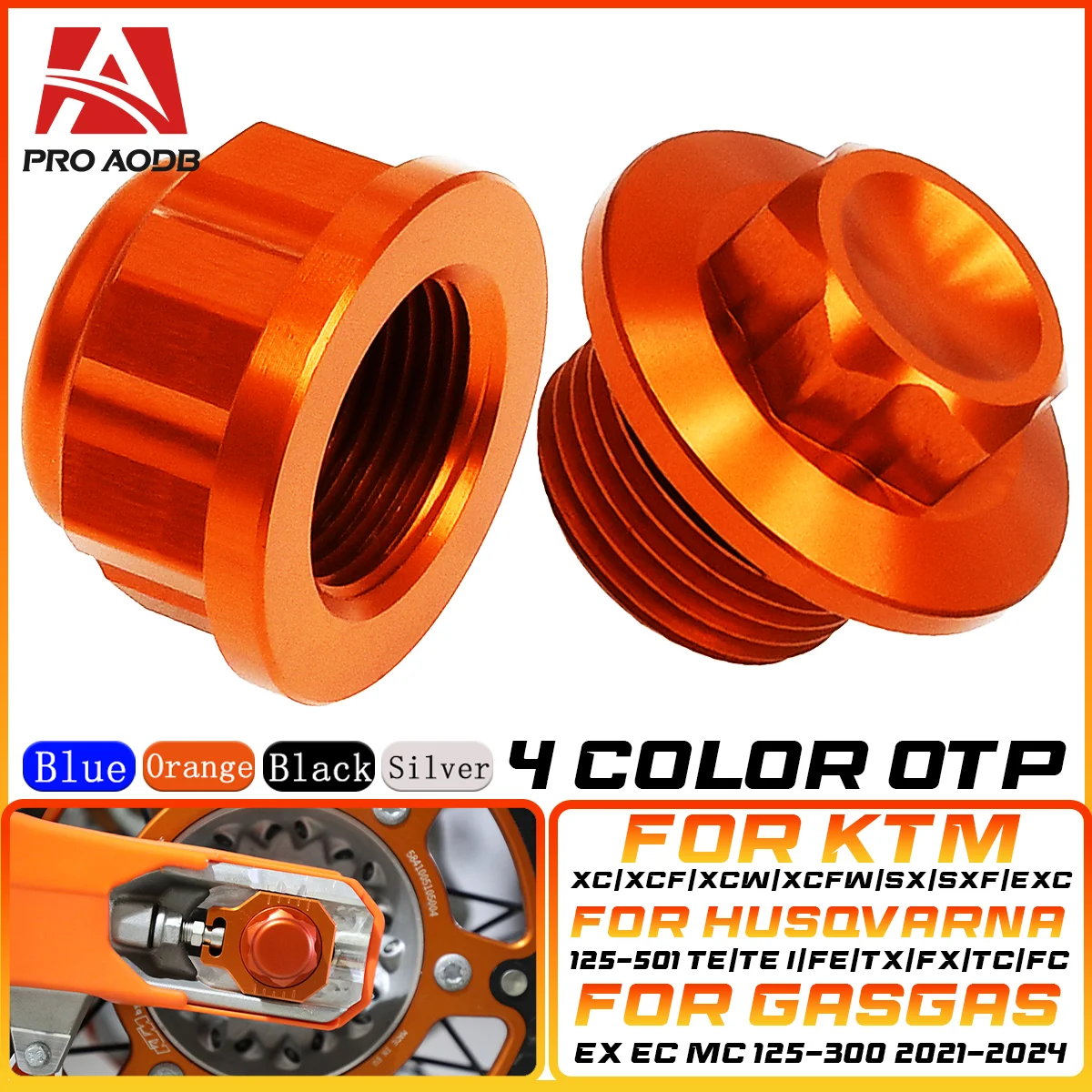 

CNC Front Rear Wheel Hub Spacer For Husqvarna 125-501 TE FE TX FX TC FC For KTM 125-500 XC XCF XCW SX SXF EXC EXCF TPI 2017-2024