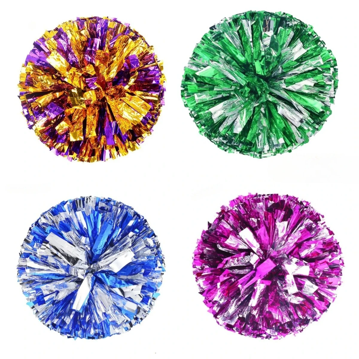 Une paire de pompons de pom-pom girl 30cm, Style anneau de pompons de pom-pom girl, pompon de sport d'équipe, jeu pour filles, grand Match, fleur de main d'acclamant