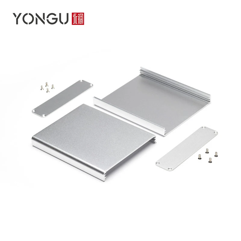 Aluminium Battery Housing Circuit Board Controller Protective Box Split Type Electronic Instrument Enclosure H15 100*25.5MM