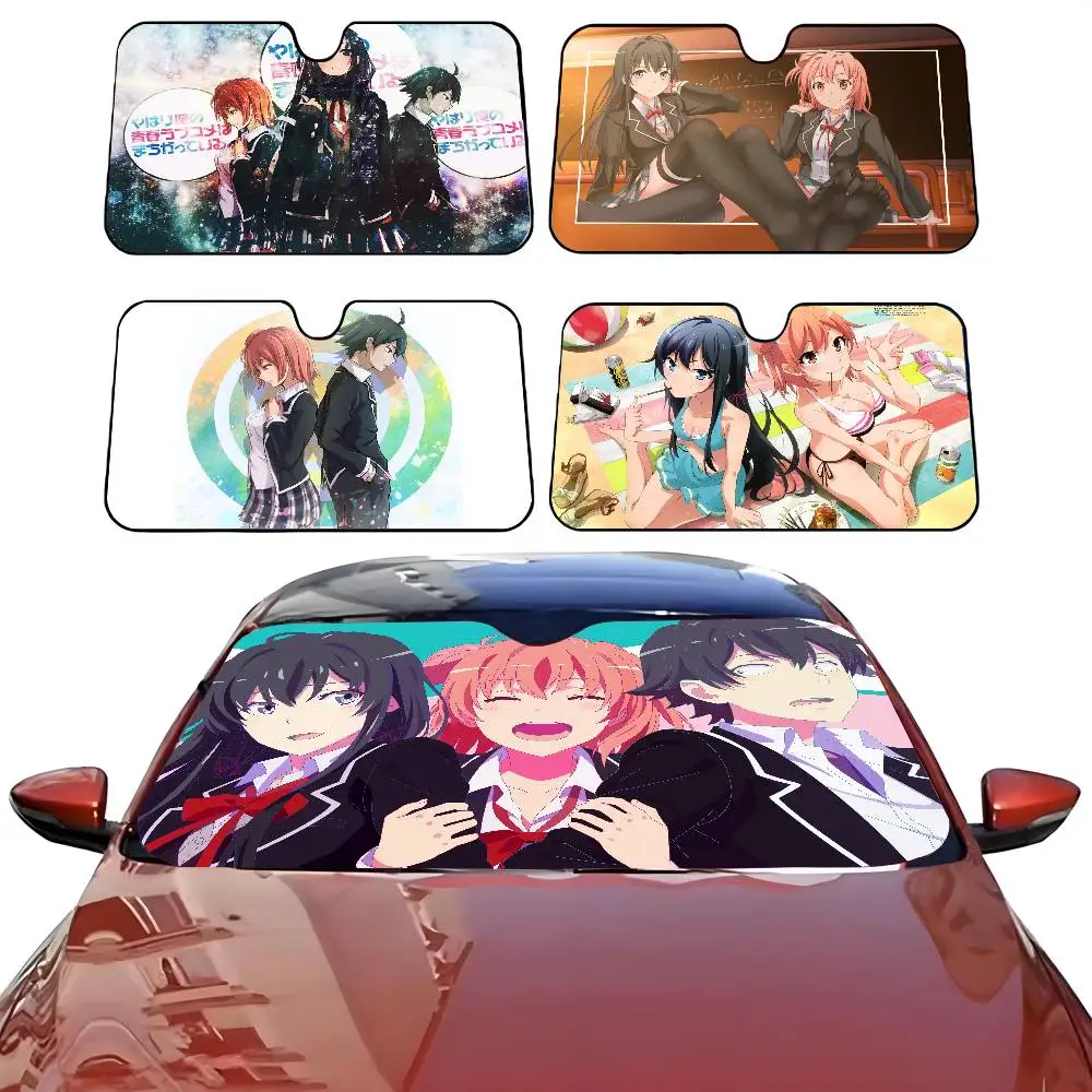 

ANIME My Teen Romantic Comedy SNAFU Car SunShade Parasol Car Windshield Sun Shade UV Protection and Interior Cooler