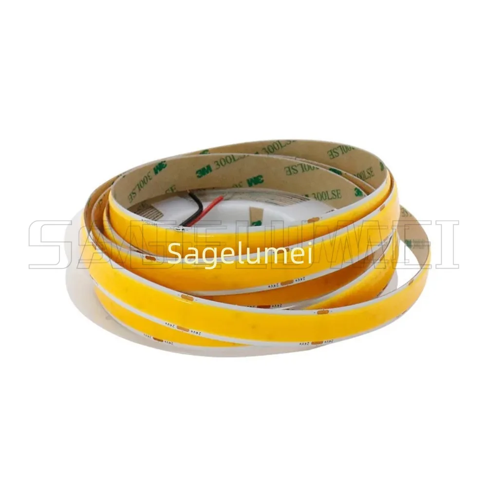 Super brilhante dc24v 5m 960leds/m cob led luz de tira super brilhante 3000/4000/6000k alta densidade flexível ra90 iluminação led tapee
