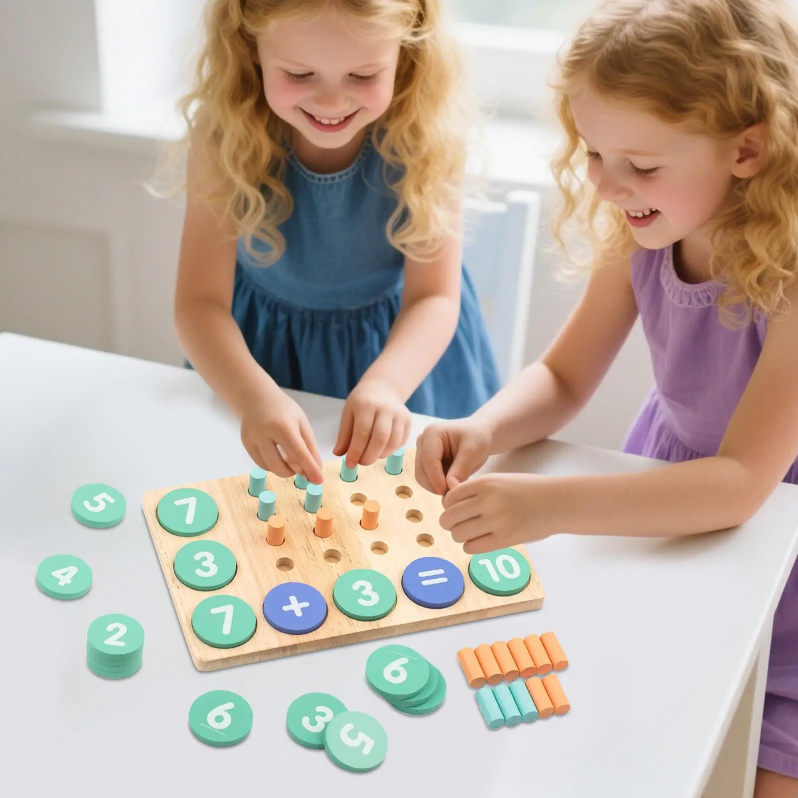 ของเล่นนับจำนวน คณิตศาสตร์ การเรียนรู้ ครูช่วยสอน การบวกและการลบ เกมคณิตศาสตร์สำหรับเด็กอายุ 5-8 ปี