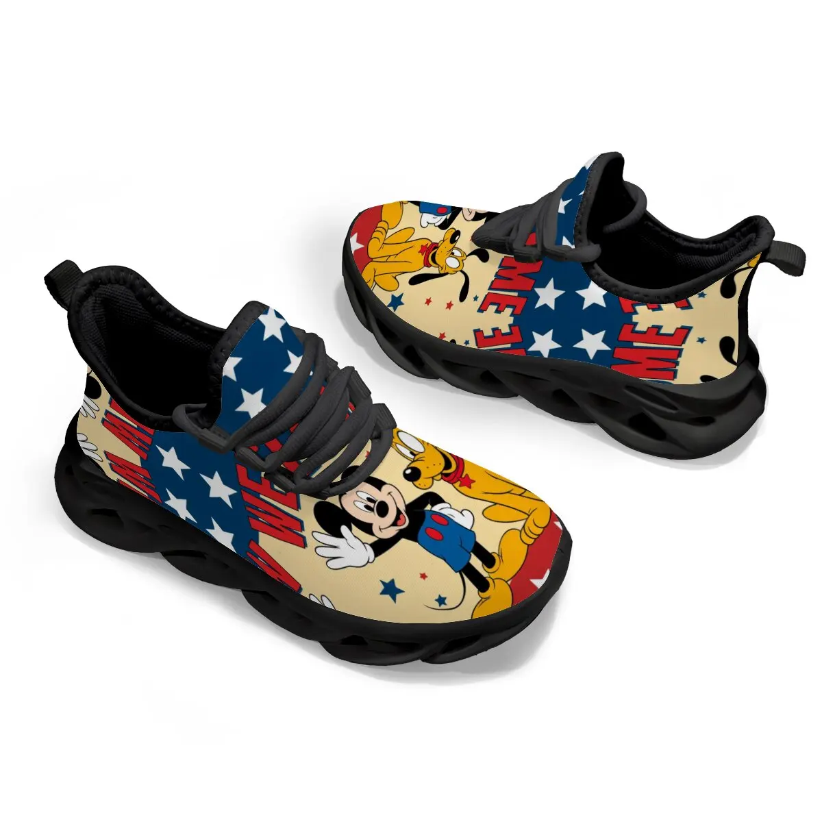 

Kids Goofy Pattern Casual Sneakers with Stars and New Letters Kid Cartoon Casual Shoes Boys Basketball Shoe Chaussures De Sport