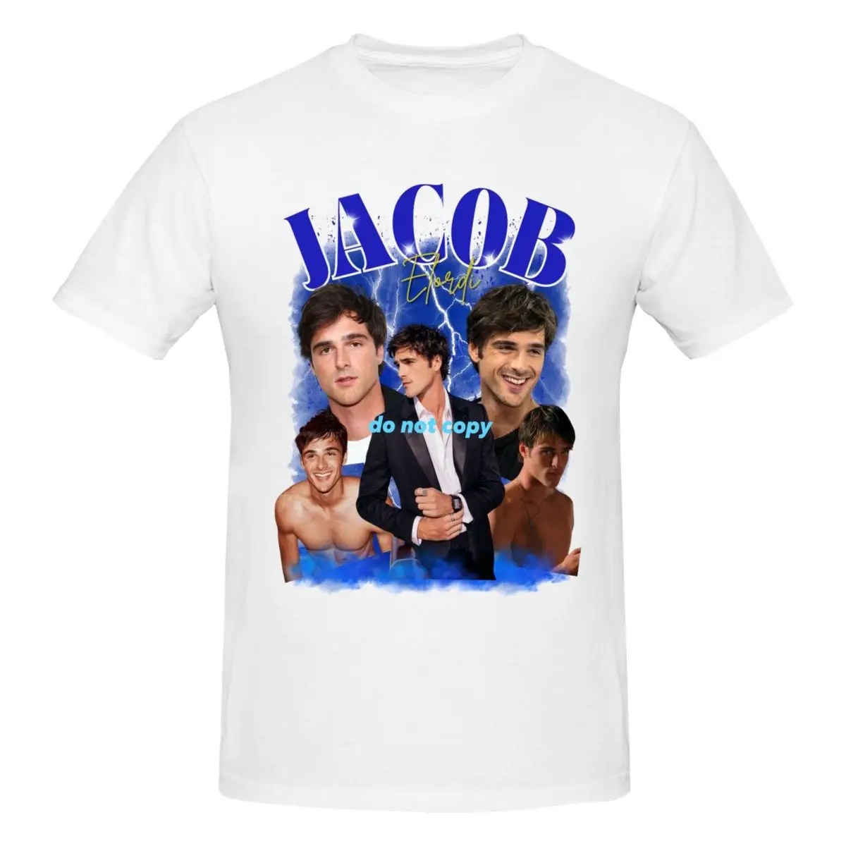 

Jacob Elordi Australian Actor Men T-Shirt Fashion Oversized T Shirts Men's Crew Neck Cotton Tees Short Summer Male