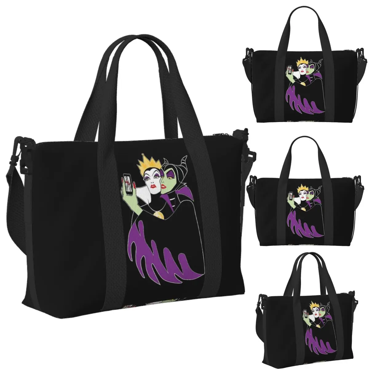 

Wicked Selfie Beach Travel Bag Large Capacity Tote Bags for Gym Sport Women Shopping Duffle Shoulder Bag