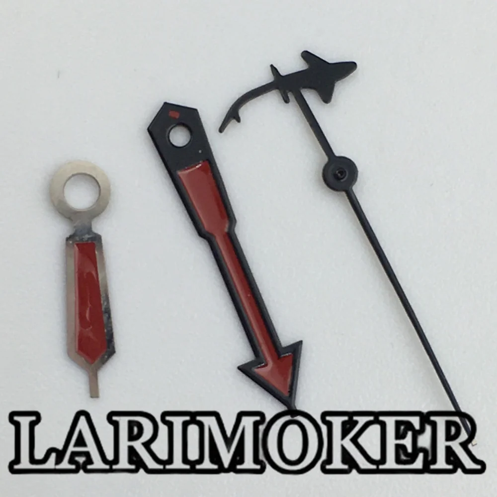 LARIMOKER 시계 핸드 세트, NH35, NH36, NH38 무브먼트, 세컨드 포인터, 왕관 고래 모양