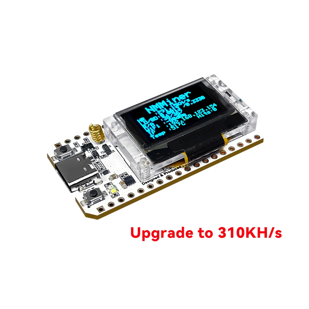 Nerd Miner Solo Lottery Miner 310KH/s Heltec LoRa 32 V3 USB High Performance Win BTC with Low Power Consumption WiFi BLE Connect
