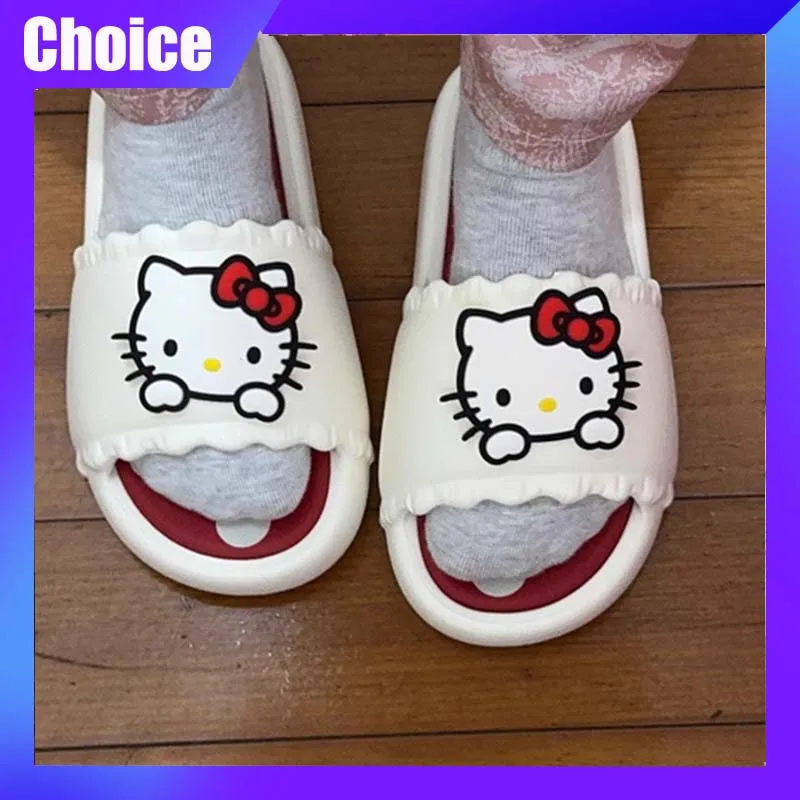 

Sanrio Hellokitty Kids Slippers Pochacco Cute Girl Summer Vacation Beach Sandals Casual Fashion In/Outdoor EVA Slippers Gift