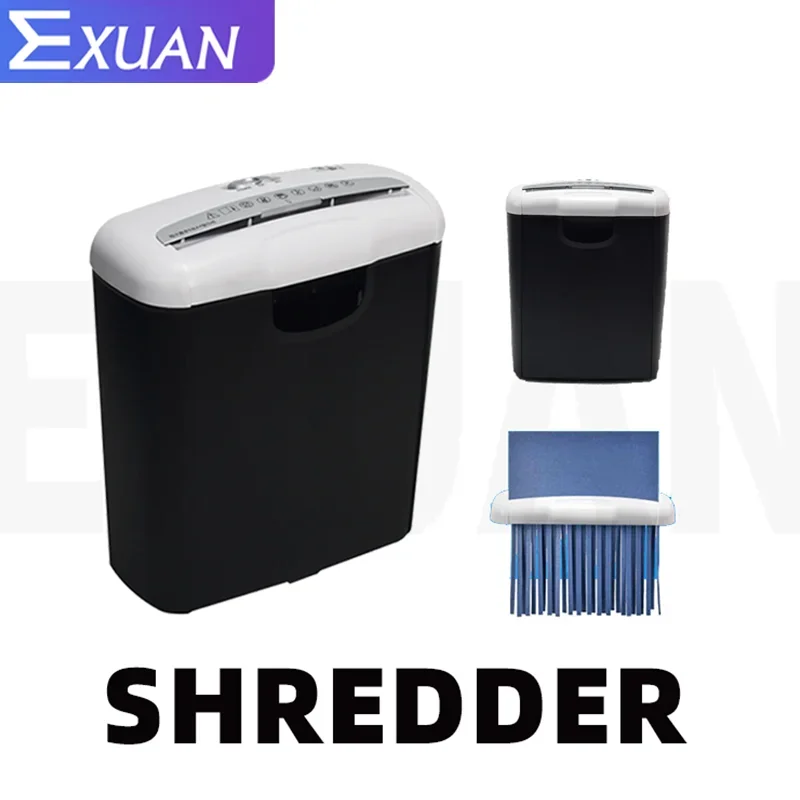 220V Paper Shredder Machine 10L Electric Paper Strip Machine Document Crosscut Shredder Paper Filler Cutter Office Cutting Tools