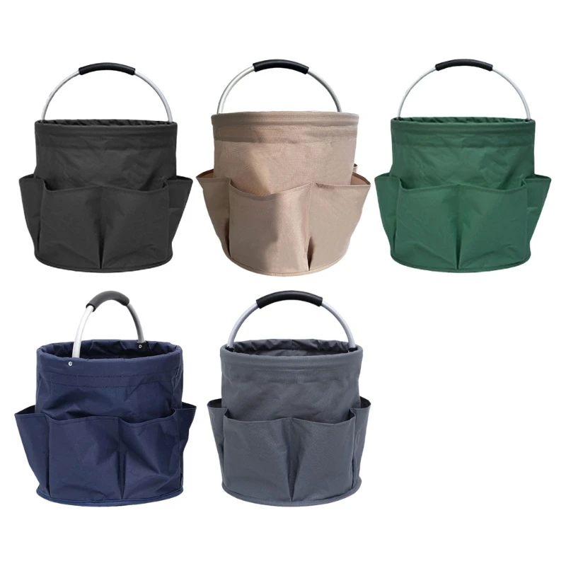 

Y1UB Basket Collapsible Bag with Exterior Pocket Handle Splashproof