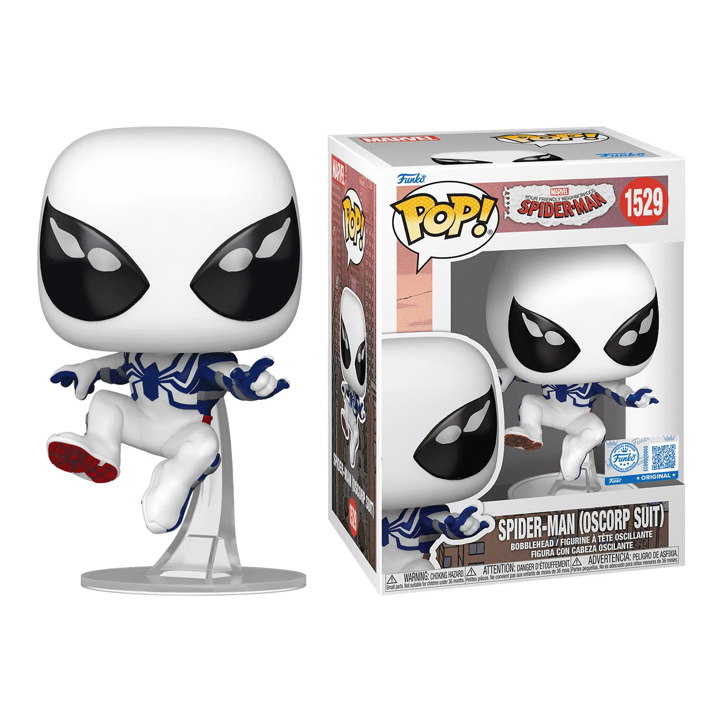 marvel-funko-pop-comics-superheroes-spider-man-osborne-white-suit-edition-peripheral-figurines-toys-for-boys-gift-collectible