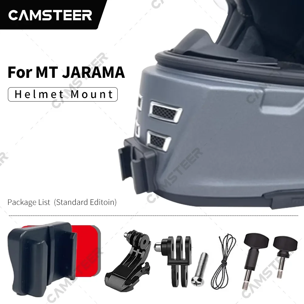 MT JARAMA Customized Motorcycle Helmet Chin Mount for GoPro12 11 10 9 DJI Action3/4 Insta360 Ace pro X4 X3 Action Camera