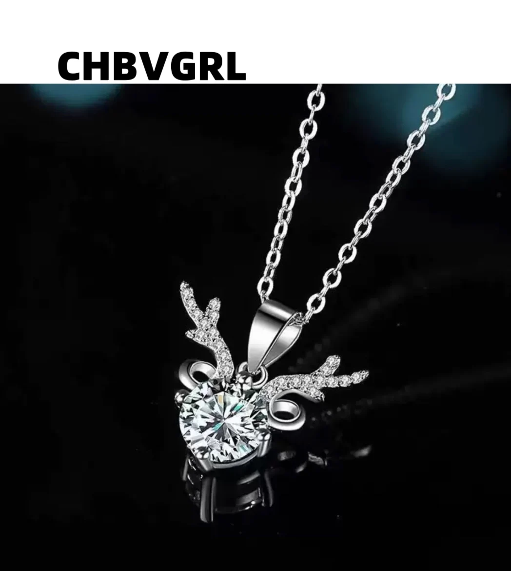 

Christmas gift | Couple's "One Deer with You" necklace, luxurious design, personalized pendant necklace, high-end feeling