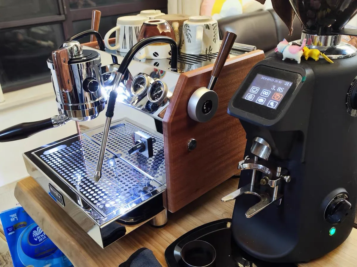 

MILESTO EM-40 Stainless Steel Independent Dual Boiler Rotary Pump Semi-automatic Commercial Espresso Coffee Maker