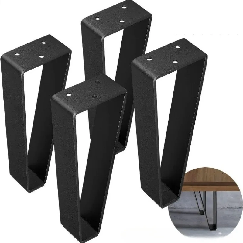 4pcs Metal Table Legs/feet Furniture Support Solid Steel Legs for Coffee Tables Tvs Brackets Cabinets Desks Home & Office Use