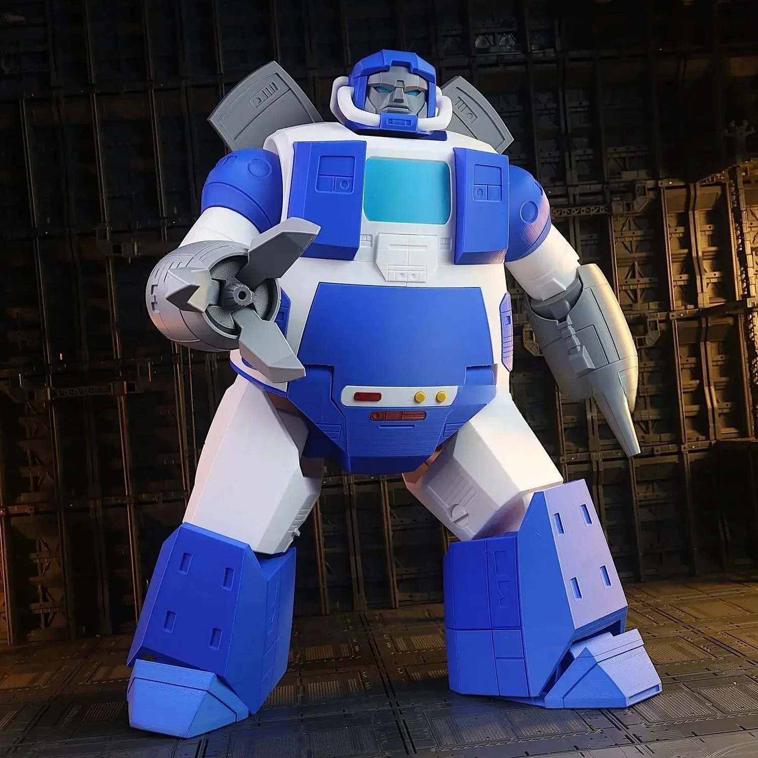 Transformação Autobot 3D Impresso Fat Guard Robot Omega Figura de ação articulada