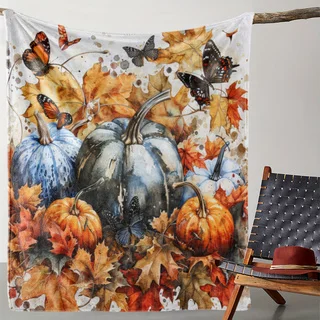 

Soft flannel blanket, suitable for home, office, camping. An excellent choice for Halloween, Thanksgiving and Christmas gifts.