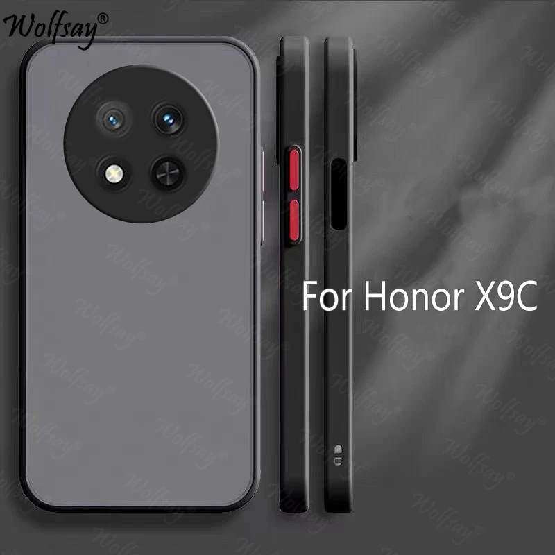 حافظة شفافة فاخرة لهاتف Honor X9C حافظة سيليكون مضادة للخبط غطاء خلفي كامل لهاتف Honor X9C حافظة لهاتف Honor X9C X9 C مقاس 6.78 بوصة