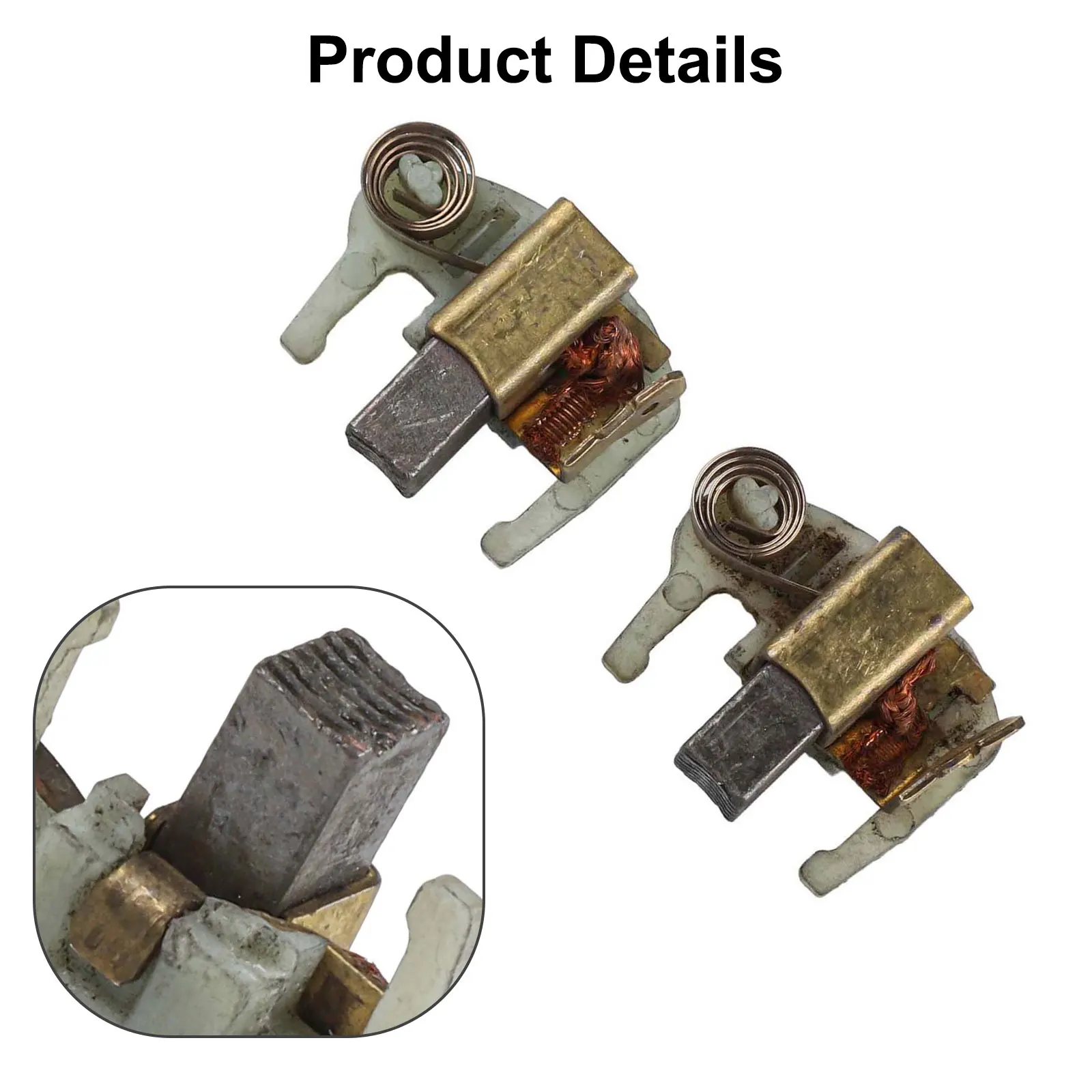 

Carbon Brush Holder DC920 DC925 DC926 DC927 DC930 DC935 DC936 DC984 DC987 2 Pcs 603754-01 Carbon Metal For DeWALT