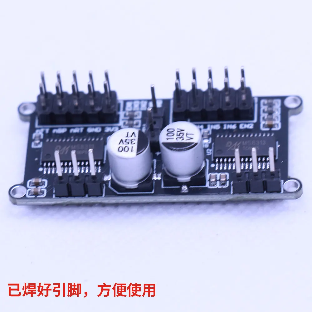 SimpleFOCMini brushless DC motor driver board FOC control SVPWM | SPWM servo soldered pins