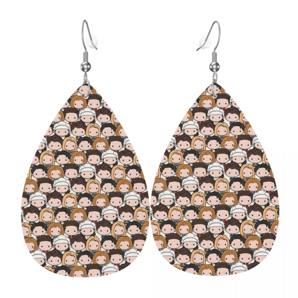 

Custom Friends PVC Leather Earrings Dangle Earrings Jewelry For Women For Wife Mother Gift