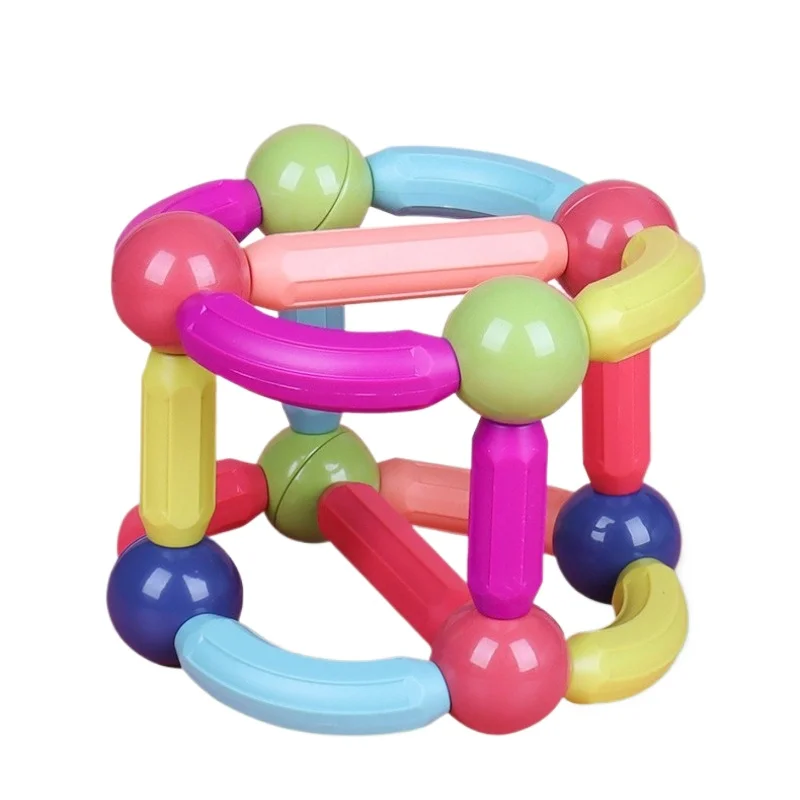 مجموعة مكعبات البناء المغناطيسية للأطفال ألعاب تعليمية مونتيسوري مناسبة للأولاد والبنات تطور مهارات التفكير المنطقي #6