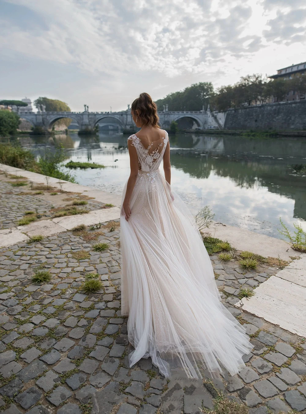 Ilusión A-Line mujeres Vestidos De Novia clásico Sexy sin mangas vestido De Novia compromiso banquete Vestidos De Novia personalizado 2026