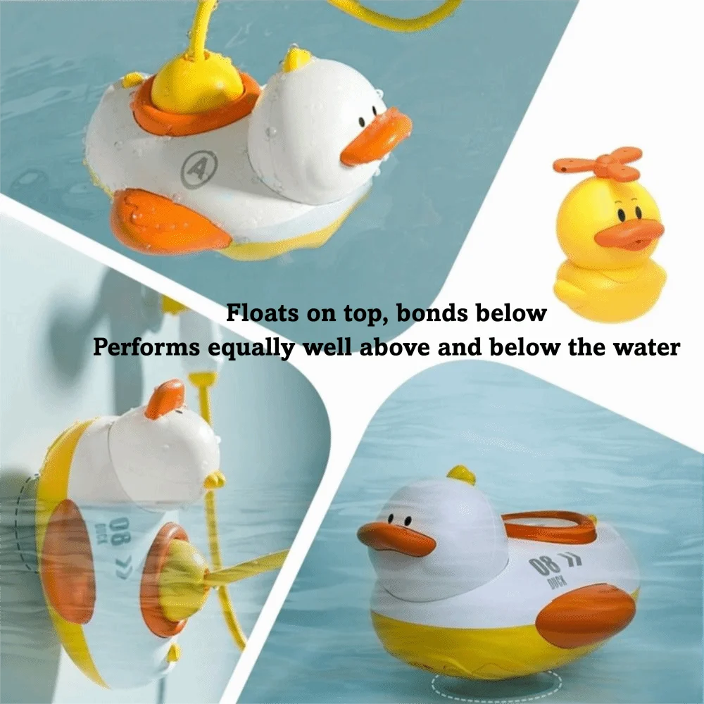Elektrische Baby Bad Wasser Spielzeug Rotation Spritzen Enten Bad Dusche Kopf Cartoon Multifunktionale Dusche Spielzeug Set Für Badewanne