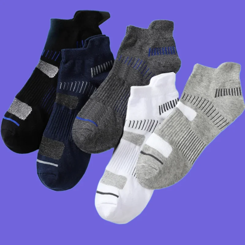 

6 Pairs New Fashion Cotton Boat Men's Socks Breathable Sweat-absorbing Short Ankle Socks For Men High Quality Casual Men's Socks