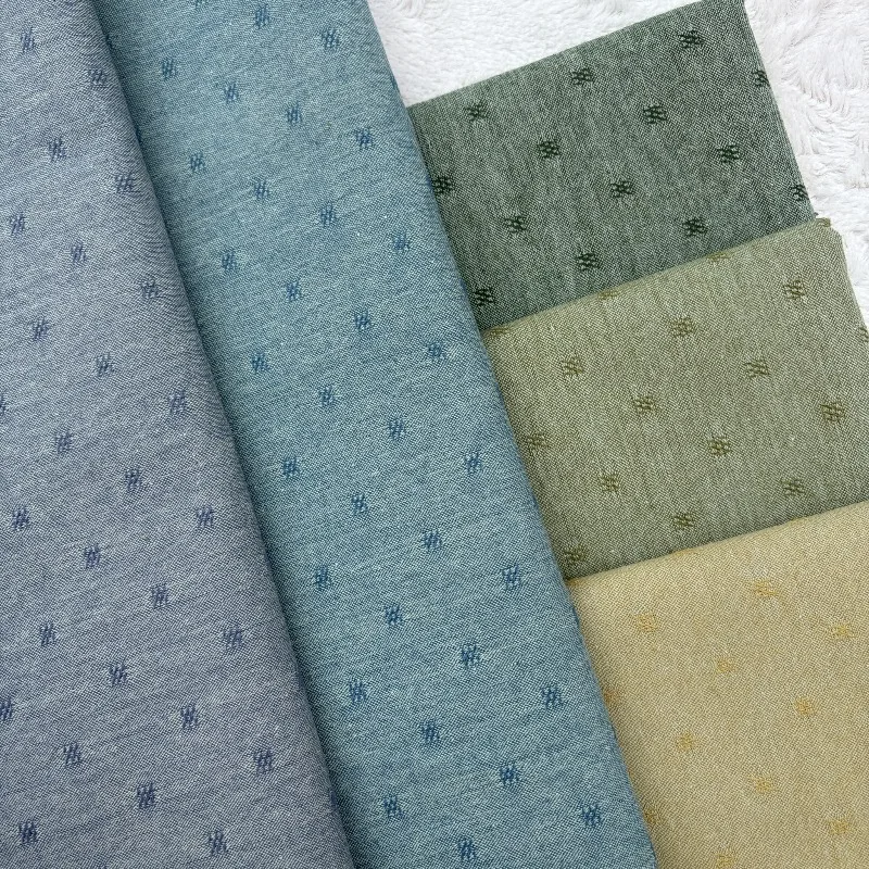 50*140CM Handgemachte DIY Tasche Puppe Japanischen Garn Gefärbt Baumwolle Stoff Quilten Baumwolle Patchwork Kissen, Geldbörse Tuch – Detail 3