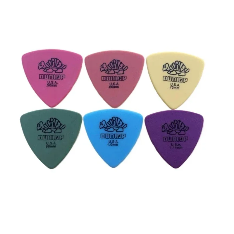 10pcs Dunlop Guitar Picks 0.5/0.6/0.73/0.88/1.0/1.14MM  Electric Guitar Parts Picks Accessories 6 Kinds Thickness Picks