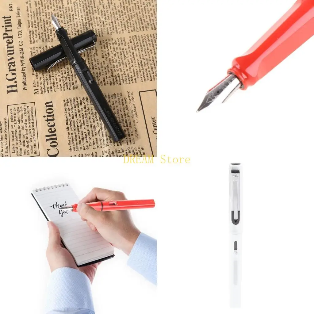 

Профессиональная пишущая перьевая ручка Jinhao 599A с пластиковым колпачком и корпусом, черная, новая лучшая распродажа