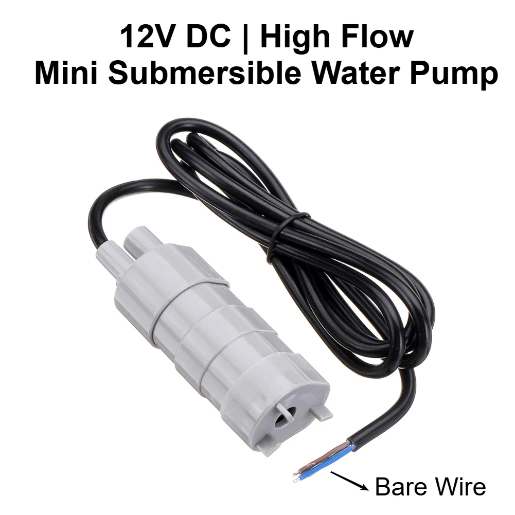 

12 В постоянного тока, мини-погружной водяной насос с высоким расходом, микронасос для аквариума, замены воды, сверления, резки, бытовых садовых инструментов