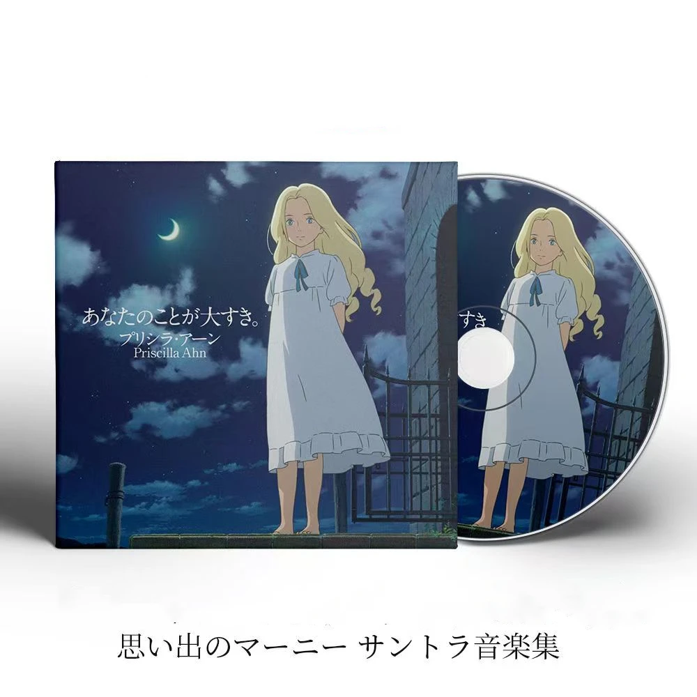 Anime When Marnie Was There Joe Hisaishi Music CD Greatest Hits OST Album 2pcs Compact Disc Cosplay Walkman Car Soundtracks Box