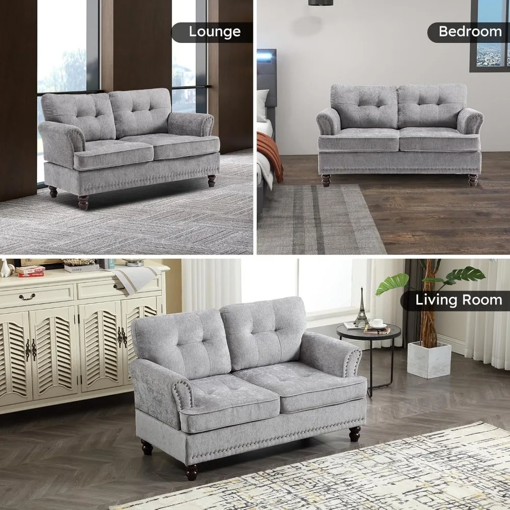 طقم طعام خارجي مكون من 7 قطع، و6 كراسي طعام معدنية قابلة للتكديس بالكريمي وطاولة طعام مستديرة تشبه الخشب الرمادي مقاس 47.2 بوصة، خارجية