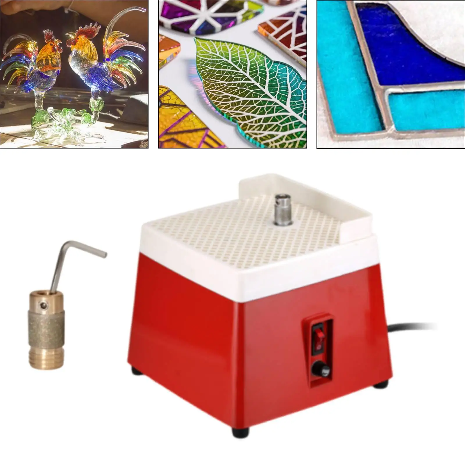 Stained Glass Grinding Machine Ceramic Grinding Accessories Practical Compact Multifunctional for Hobby Processing Ceramic